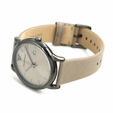 Emporio Armani Luigi Beige Dial Beige Leather Strap Watch for Men - AR11116
