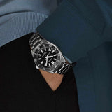 Seiko Prospex 1965 Heritage Divers Automatic Black Dial Silver Steel Strap Watch for Men - SPB453J1
