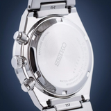 Seiko Conceptual Chronograph White Dial Silver Steel Strap Watch for Men - SSB451P1