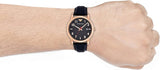 Emporio Armani Luigi Blue Dial Blue Leather Strap Watch for Men - AR11135