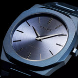 D1 Milano Ultra Thin Blue Dial Blue Steel Strap Watch for Women - D1-UTBL33