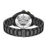 Hugo Boss Bossmatic Automatic Black Dial Black Steel Strap Watch for Men - 1514215