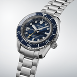 Seiko Prospex 1968 Heritage Divers GMT The Great Wave Limited Edition Blue Dial Silver Steel Strap Watch for Men - SPB509J1