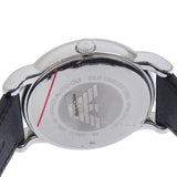 Emporio Armani Luigi White Dial Black Leather Strap Watch for Men - AR1694