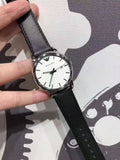 Emporio Armani Luigi White Dial Black Leather Strap Watch for Men - AR1694