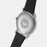 Emporio Armani Luigi White Dial Black Leather Strap Watch for Men - AR1694