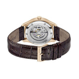 Hugo Boss Principle Skeleton Grey Dial Brown Leather Strap Watch for Men - 1514253