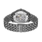 Hugo Boss Principle Skeleton Blue Dial Grey Steel Strap Watch for Men - 1514254