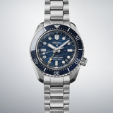 Seiko Prospex 1968 Heritage Divers GMT The Great Wave Limited Edition Blue Dial Silver Steel Strap Watch for Men - SPB509J1