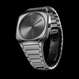 D1 Milano Square Gray Dial Grey Steel Strap Watch for Men - D1-SQBJ11