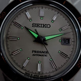 Seiko Presage Champagne Dial Silver Steel Strap Watch For Men - SRPH93J1