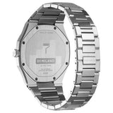 D1 Milano Ultra Thin Red Dial Silver Steel Strap Watch for Men - D1-UTBJ20