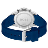 Hugo Boss Strike Chronograph Blue Dial Blue Rubber Strap Watch for Men - 1514239
