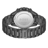 Hugo Boss Admiral Chronograph Black Dial Black Steel Strap Watch for Men - 1514258