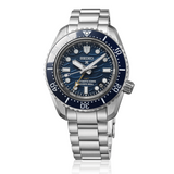 Seiko Prospex 1968 Heritage Divers GMT The Great Wave Limited Edition Blue Dial Silver Steel Strap Watch for Men - SPB509J1