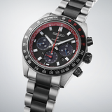Seiko Prospex Speedtimer Solar Chronograph Datsun 240Z Collaboration Limited Edition Black Dial Two Tone Steel Strap Watch for Men - SSC957