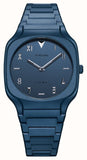 D1 Milano Square Galaxy Blue Dial Blue Steel Strap Watch for Men - D1-SQBJ09