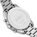 Hugo Boss Grand Tour Chronograph Ice Blue Dial Silver Steel Strap Watch for Women - 1502767