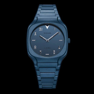 D1 Milano Square Galaxy Blue Dial Blue Steel Strap Watch for Men - D1-SQBJ09