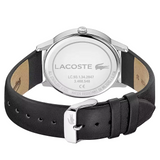 Lacoste Madrid Blue Dial Black Leather Strap Watch for Men - 2011034