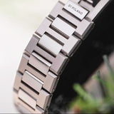 D1 Milano Ultra Thin Salmon Pink Dial Silver Steel Strap Watch for Men - D1-UTBJ26