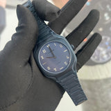 D1 Milano Square Galaxy Blue Dial Blue Steel Strap Watch for Men - D1-SQBJ09