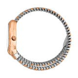 Just Cavalli Fiamma Silver Dial Two Tone Steel Strap Watch for Women - JC1L426M0065