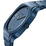 D1 Milano Square Galaxy Blue Dial Blue Steel Strap Watch for Men - D1-SQBJ09