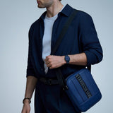 D1 Milano Square Galaxy Blue Dial Blue Steel Strap Watch for Men - D1-SQBJ09