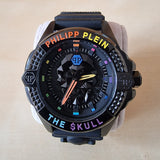 Philipp Plein The Skull Black Dial Black Silicone Strap Watch for Men - PWAAA0621