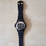 Philipp Plein The Skull Black Dial Black Silicone Strap Watch for Men - PWAAA0621