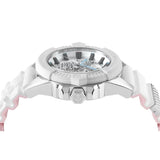 Philipp Plein The Skull White Dial White Silicone Strap Watch for Men - PWAAA1521