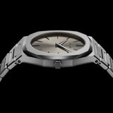 D1 Milano Ultra Thin Anthracite Gray Dial Gray Steel Strap Watch for Men - D1-UTBJ22