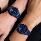D1 Milano Ultra Thin Blue Dial Blue Steel Strap Watch for Women - D1-UTBL33