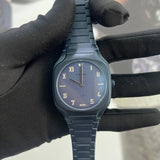 D1 Milano Square Galaxy Blue Dial Blue Steel Strap Watch for Men - D1-SQBJ09