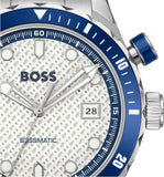 Hugo Boss Bossmatic Automatic White Dial Silver Steel Strap Watch for Men - 1514212
