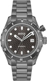 Hugo Boss Bossmatic Automatic Anthracite Grey Dial Grey Steel Strap Watch for Men - 1514213