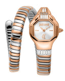 Just Cavalli Brillante Silver Dial Two Tone Steel Strap Watch for Women - JC1L326M0065