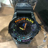 Philipp Plein The Skull Black Dial Black Silicone Strap Watch for Men - PWAAA0621