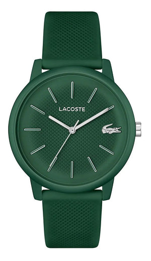 Lacoste 12.12 Move Green Dial Green Silicon Strap Watch for Men - 2011238