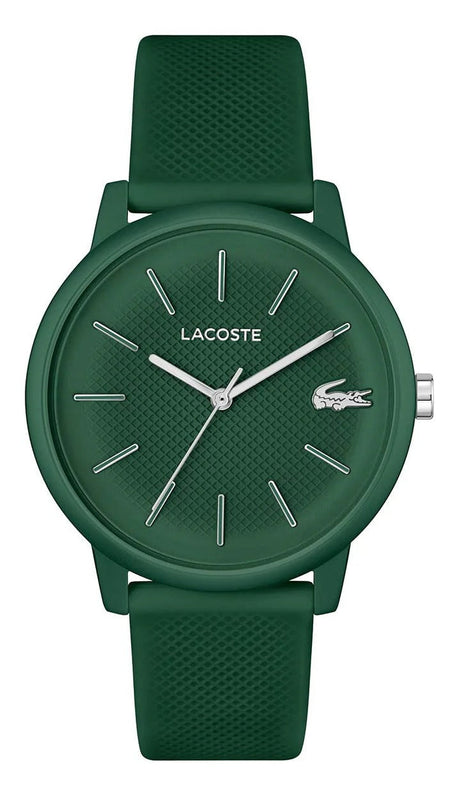 Lacoste 12.12 Move Green Dial Green Silicon Strap Watch for Men - 2011238