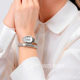 Just Cavalli Serpente Silver Dial Silver Steel Strap Watch for Women - JC1L227M0015