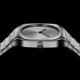 D1 Milano Square Gray Dial Grey Steel Strap Watch for Men - D1-SQBJ11