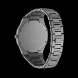 D1 Milano Ultra Thin Anthracite Gray Dial Gray Steel Strap Watch for Men - D1-UTBJ22