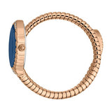 Just Cavalli Specchio Blue Dial Rose Gold Steel Strap Watch for Women - JC1L322M0045