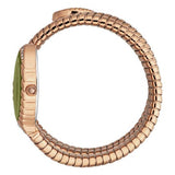 Just Cavalli Specchio Green Dial Rose Gold Steel Strap Watch for Women - JC1L323M0045