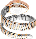 Just Cavalli Glam Evo 5 Serpente Blue Dial Two Tone Steel Strap Watch for Women - JC1L227M0085