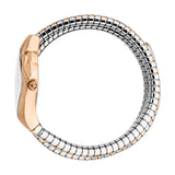 Just Cavalli Cristallo Silver Dial Two Tone Steel Strap Watch for Women - JC1L307M0065