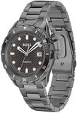 Hugo Boss Bossmatic Automatic Anthracite Grey Dial Grey Steel Strap Watch for Men - 1514213