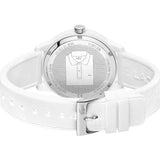 Lacoste Polaroid White Dial White Rubber Strap Watch for Men - 2011130